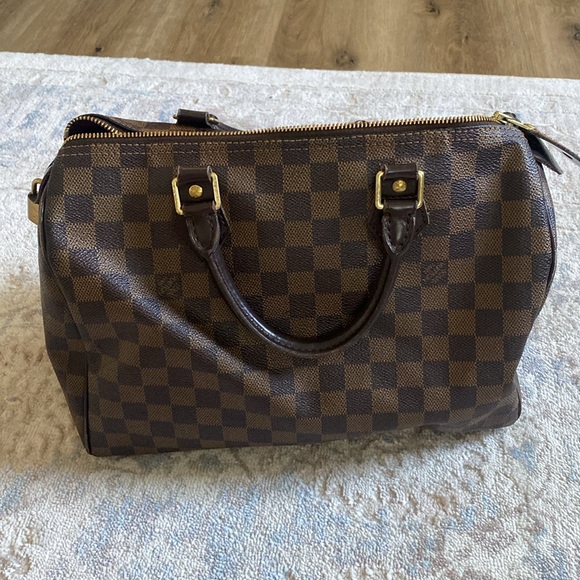 Louis Vuitton Speedy 30 Damier Ebene Satchel - Picture 10 of 16